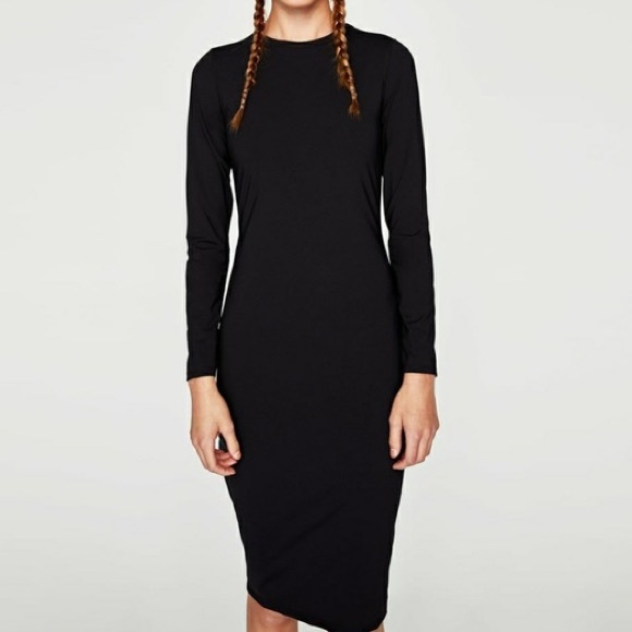 Zara Dresses & Skirts - Zara Black Long Sleeve Dress